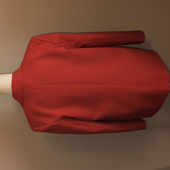 Endless Rose Scarlet Cherry Red Holiday Oversized Blazer - Picture 2 of 4